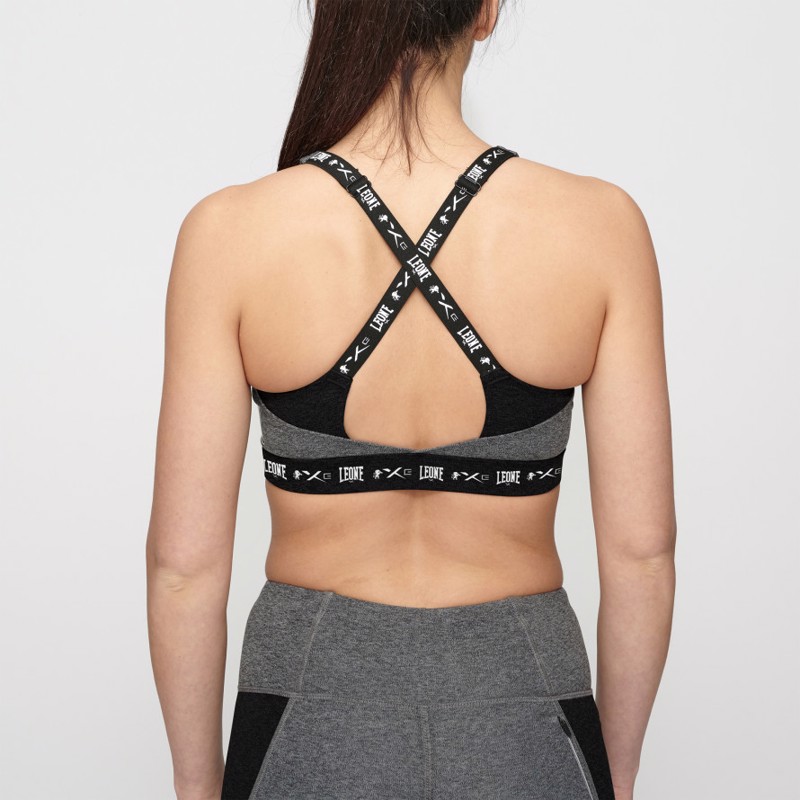 Leone melange Sports Bra - grey